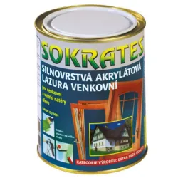 Лак Sokrates водоразтворим лазурен 0.7 л, дъб Лак Sokrates водоразтворим лазурен 0.7 л, дъб