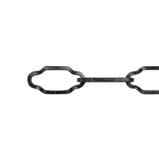 Верига Vormann декоративна стоманена черна звено ф 2.2х26х14 мм, 15 кг
