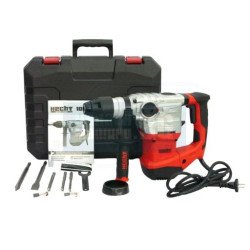 Електрически перфоратор Hecht 1036 SDS-PLUS, 1500 W, 6 J, с 3 свредла, шило, секач и куфар Електрически перфоратор Hecht 1036 SDS-PLUS, 1500 W, 6 J, с 3 свредла, шило, секач и куфар