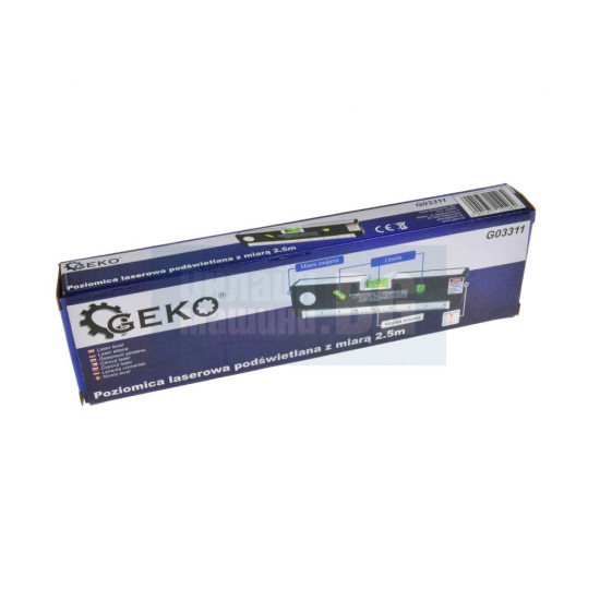 Лазерен нивелир GEKO G03311 с ролетка 1.5 м Лазерен нивелир GEKO G03311 с ролетка 1.5 м
