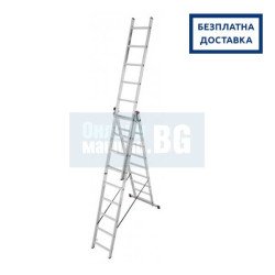 Професионална трираменна стълба Krause Corda 3x09, 6.20 м