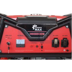 Бензинов монофазен генератор за ток GardenMAX HGE8500E, ел.стартер, 7.5 kW, 25 л Бензинов монофазен генератор за ток GardenMAX HGE8500E, ел.стартер, 7.5 kW, 25 л