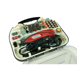 Прав шлайф Raider RD-MG06D, 135 W, Ø 0.8-3.2 мм, с жило, 210 аксесоара