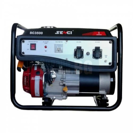 Бензинов монофазен генератор SENCI SC-3500 LITE, 15 л, 3 kW