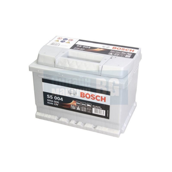 Акумулатор Bosch S5 61 Ah, 12 V, 600 А по EN