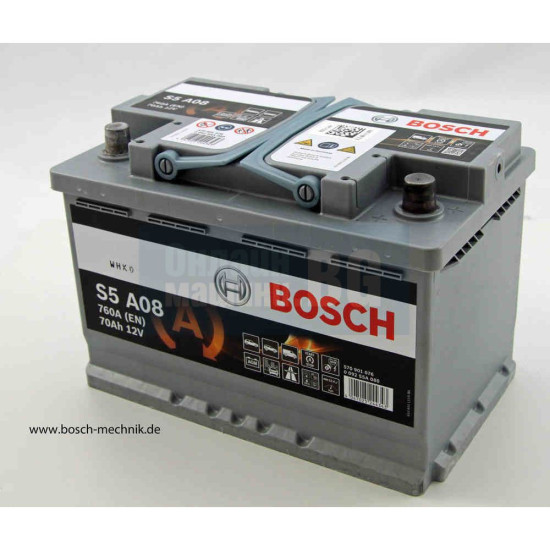 Акумулатор Bosch S5A 70 Ah - AGM технология R +, 760 EN