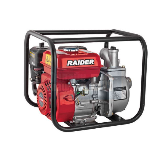 Бензинова помпа за вода RAIDER RD-GWP01, напор 35 м, 550 л/мин, 4.1kW, 2''